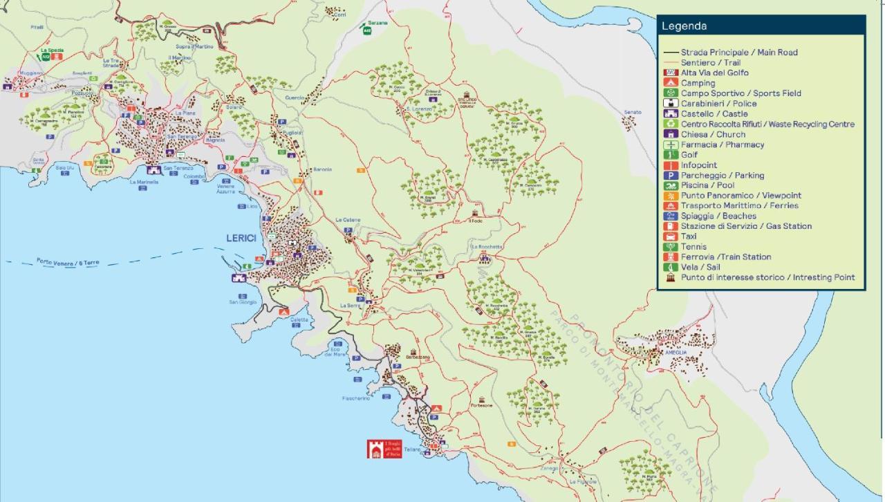 Lägenhet på 35 m² i Lerici, med 1 sovrum och 1 badrum  Lägenhet Exteriör bild
